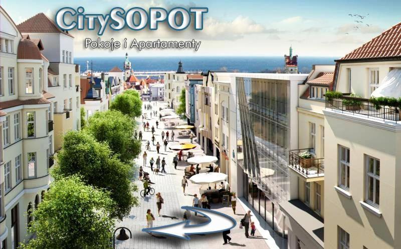 City Sopot Pokoje I Apartamenty Na Deptaku Kültér fotó